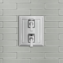 AMERICAN STANDARD American Standard TU455740.002 Town Square S 2-Handle Integrated Shower Diverter Trim Only in Chrome