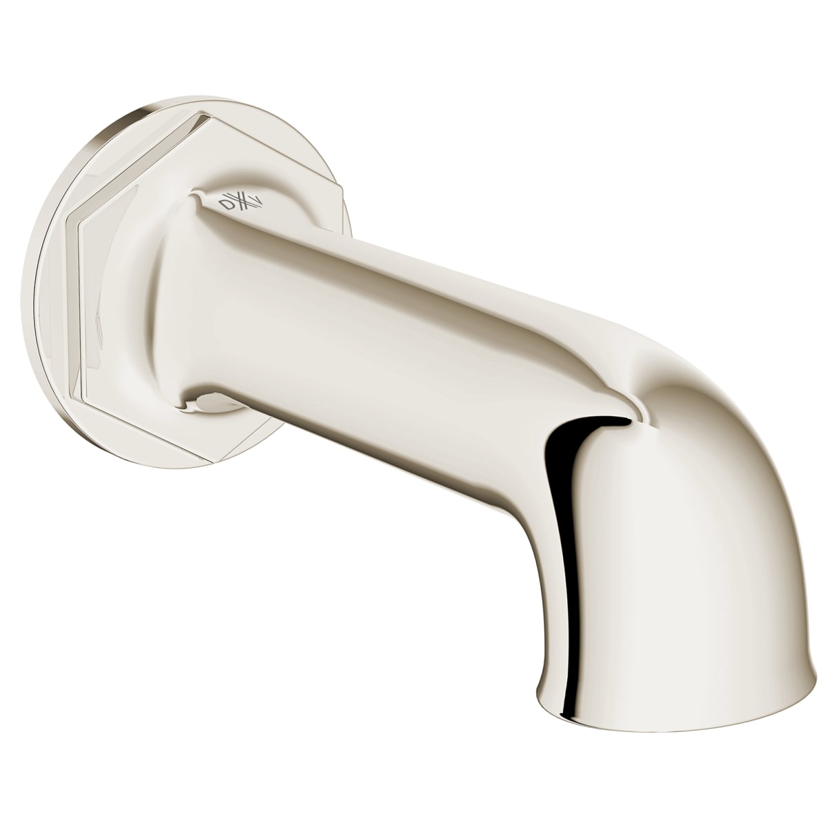 DXV DXV D35155760.150 Oak Hill Wall Mount Bathtub Spout in Platinum Nickel