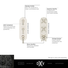 DXV DXV D35155537.100 Oak Hill 3-Handle Thermostatic Valve Trim Only with Lever Handles in Polished Chrome