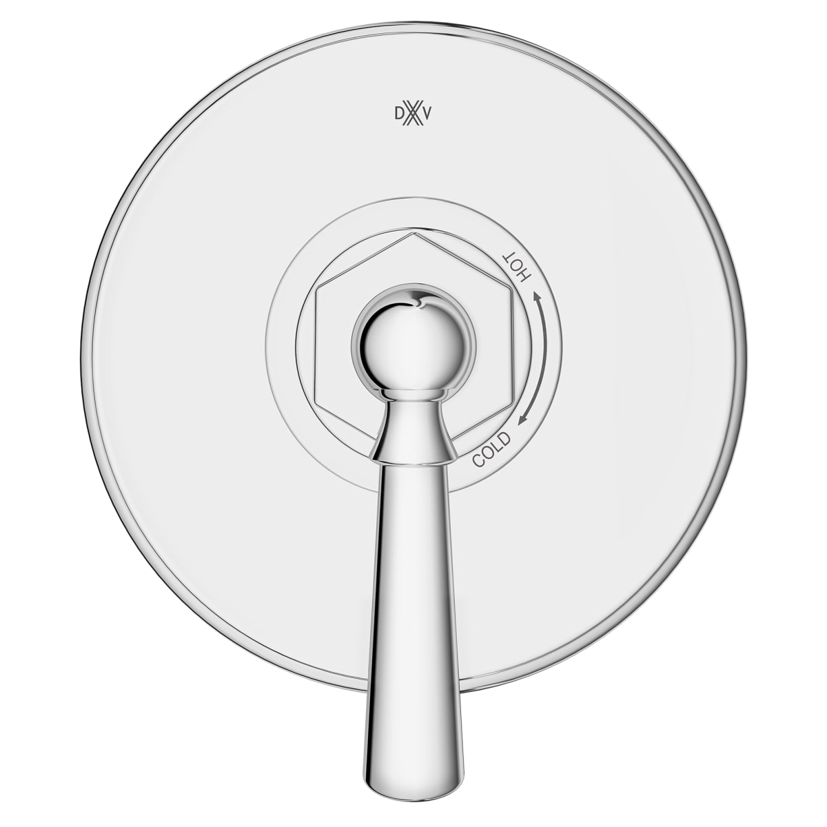 DXV DXV D35155500.100 Oak Hill Single Handle Pressure Balance Valve Trim Only with Lever Handle in Polished Chrome
