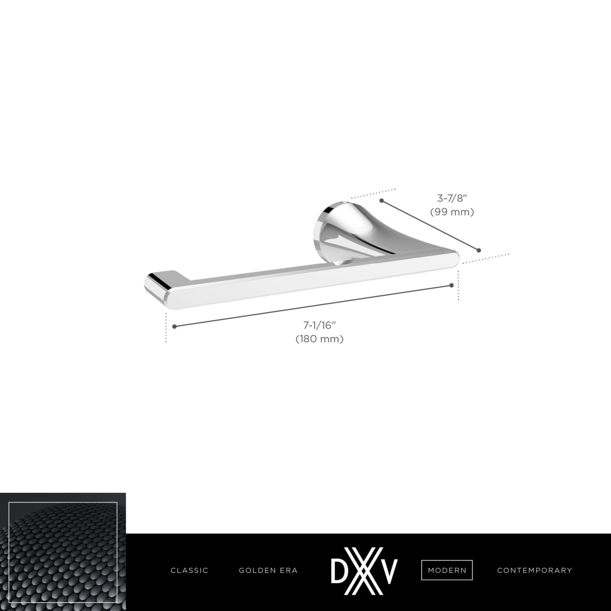 DXV DXV D35120230.144 Modulus Single Arm Toilet Paper Holder in Brush Nickel