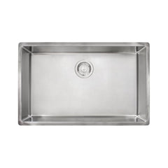 FRANKE Franke CUX11027-ADA Cube 28.5-in. x 17.75-in. No Hole Stainless Steel Single Bowl Undermount Kitchen Sink