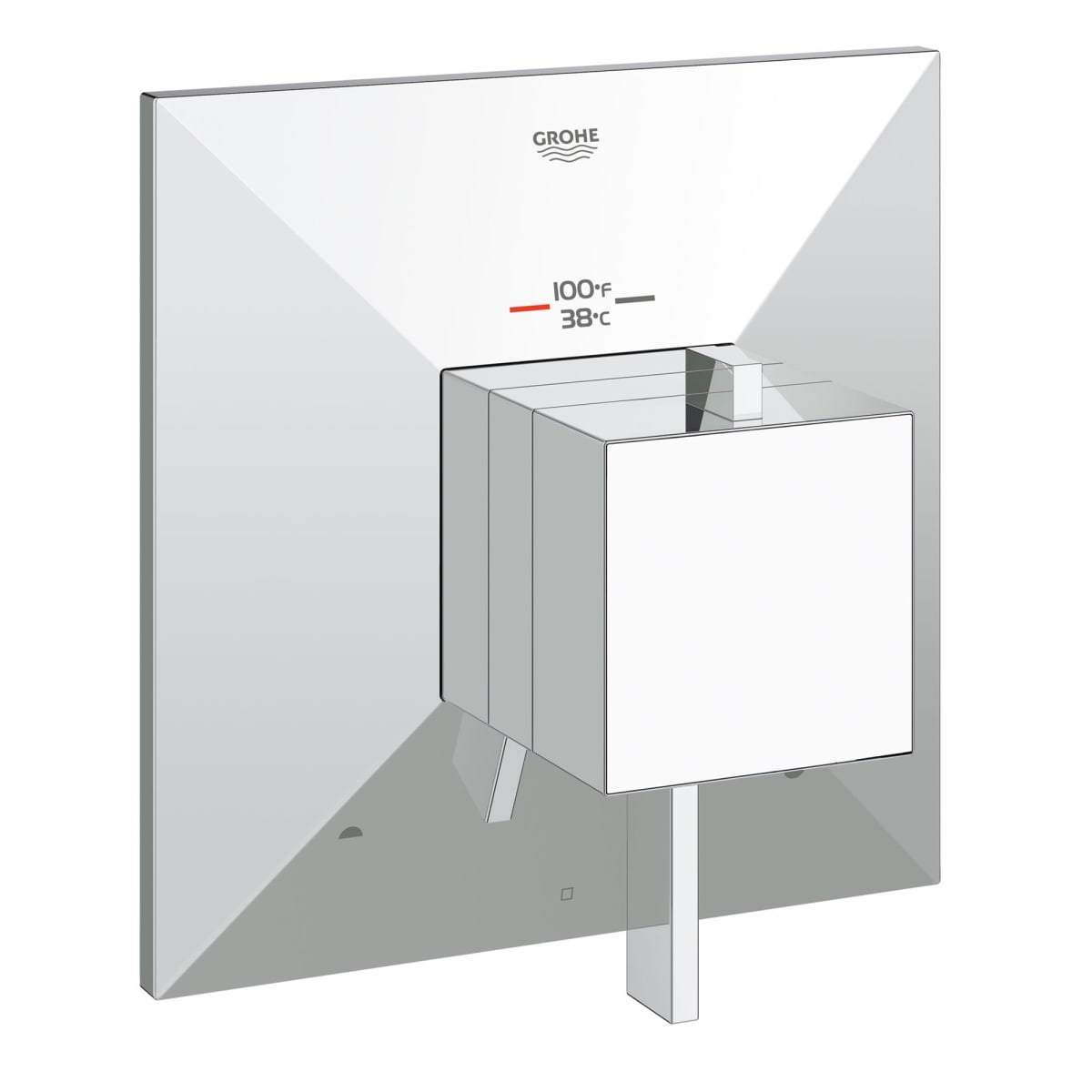 GROHE Grohe 19794000 Dual Function Thermostatic Valve Trim in GROHE CHROME