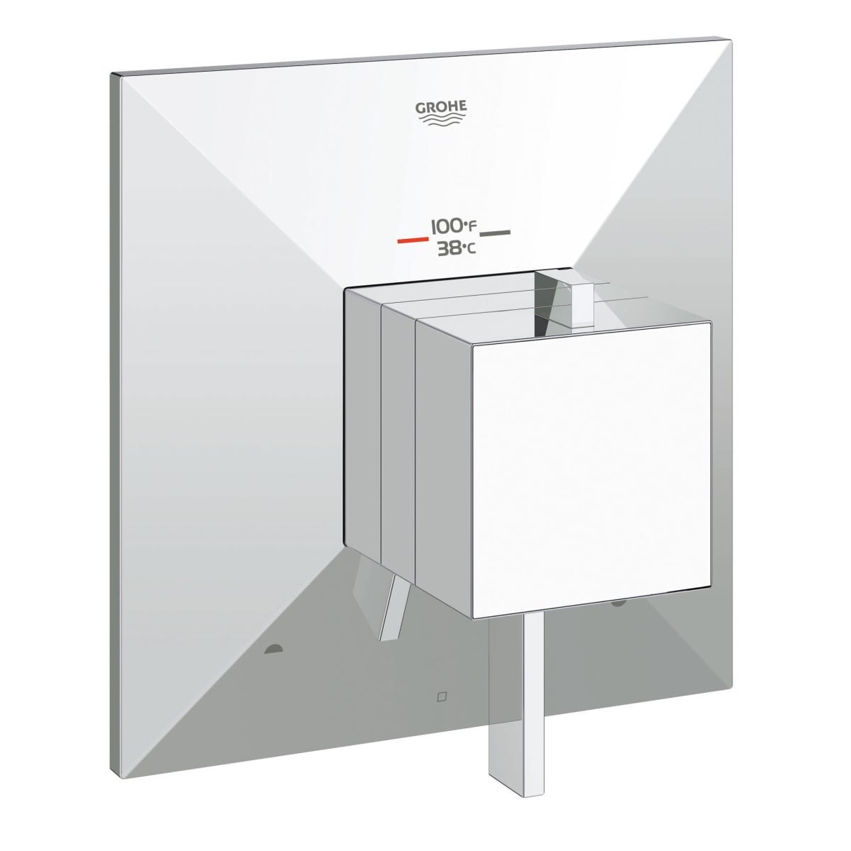GROHE Grohe 19794000 Dual Function Thermostatic Valve Trim in GROHE CHROME