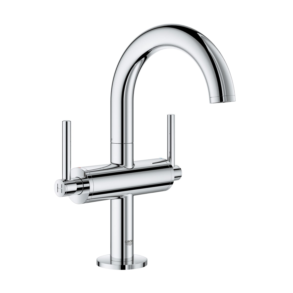 GROHE Grohe 21031003 Single Hole Two-Handle M-Size Bathroom Faucet 1.2 GPM