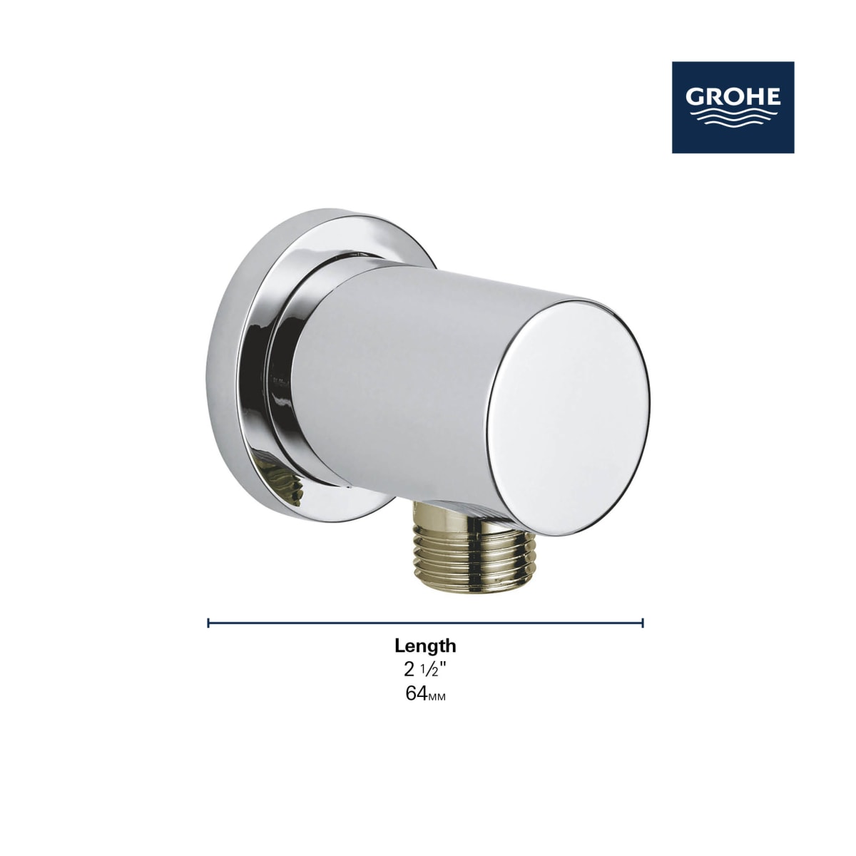 GROHE Grohe 26635A00 Wall Union in Grohe Hard Graphite