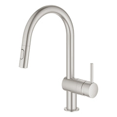 GROHE Grohe 31378DC3 Minta Single-Handle Pull-Down Kitchen Faucet Dual Spray 1.75 GPM