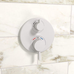 HANSGROHE Hansgrohe 15757701 hansgrohe Ecostat S Thermostatic Trim with Volume Control in Matte White