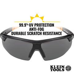 KLEIN TOOLS Klein Tools 60160 Standard Safety Glasses Gray Lens