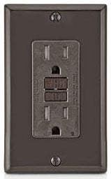 LEVITON Leviton X7599 SmartlockPro Slim GFCI Tamper-Resistant Receptacle with LED Indicator 15-Amp
