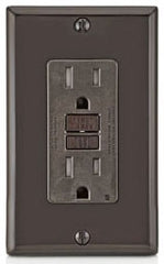 LEVITON Leviton X7599 SmartlockPro Slim GFCI Tamper-Resistant Receptacle with LED Indicator 15-Amp
