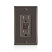 LEVITON Leviton X7599 SmartlockPro Slim GFCI Tamper-Resistant Receptacle with LED Indicator 15-Amp