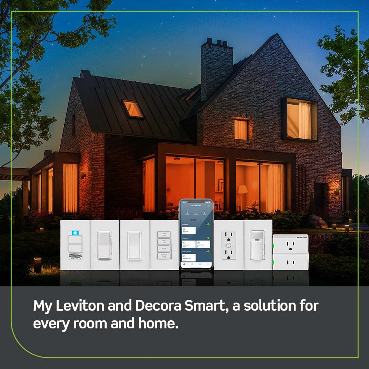 LEVITON Leviton D2MSD-1BW Decora Smart Wi-Fi Motion Dimmer