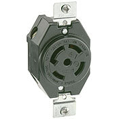 LEVITON Leviton 2820 LKG RECPT 30 Amp 277/480 Volt 3-Phase Y Grounding Locking Receptacle