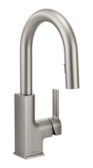 MOEN Moen S62308SRS STO Single Handle Pull Down Bar Faucet in Spot Resist Stainless