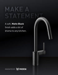 MOEN Moen S62308SRS STO Single Handle Pull Down Bar Faucet in Spot Resist Stainless