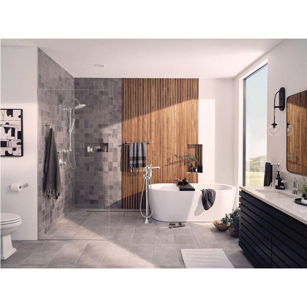 MOEN Moen YB0301CH Flara Left-Hand Trip Lever in Chrome