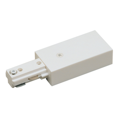 NORA LIGHTING Nora Lighting NT-316W Live E Feed 1 Circuit Track Power Feed in White