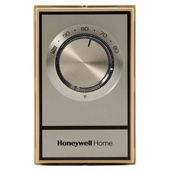 RESIDEO Resideo T498A1810/U Brush Gold Electric Heat Thermostat for Electric Baseboard Heat
