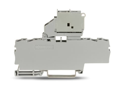 WAGO WAGO 2002-1811 4-COND FUSE DISCONNECT TERMIN BLOCK W/ PIVOTING FUSE HOLDER FOR 5X20 MM, 120V