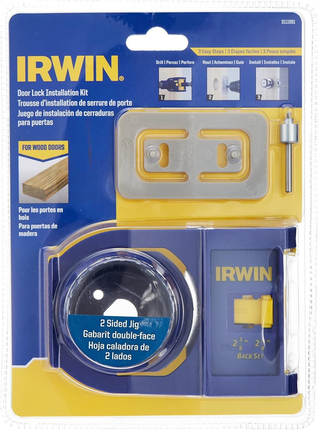 IRWIN Irwin 3111001 Door Hardware Installation Kit (Size 6)