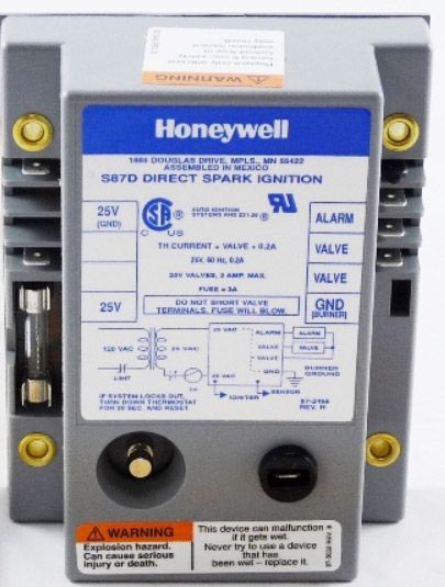 HONEYWELL Honeywell S87D1020 Two Rod Direct Spark Ignition Control
