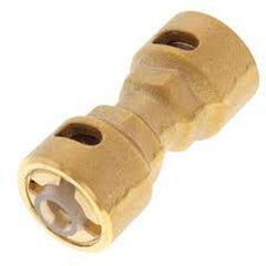 RECTORSEAL Rectorseal 87022 3/4 x 3/4, Push-To-Connect x Push-To-Connect, 870 PSI, Brass, Straight, Refrigerant Line Union