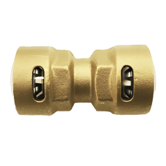RECTORSEAL Rectorseal 87022 3/4 x 3/4, Push-To-Connect x Push-To-Connect, 870 PSI, Brass, Straight, Refrigerant Line Union