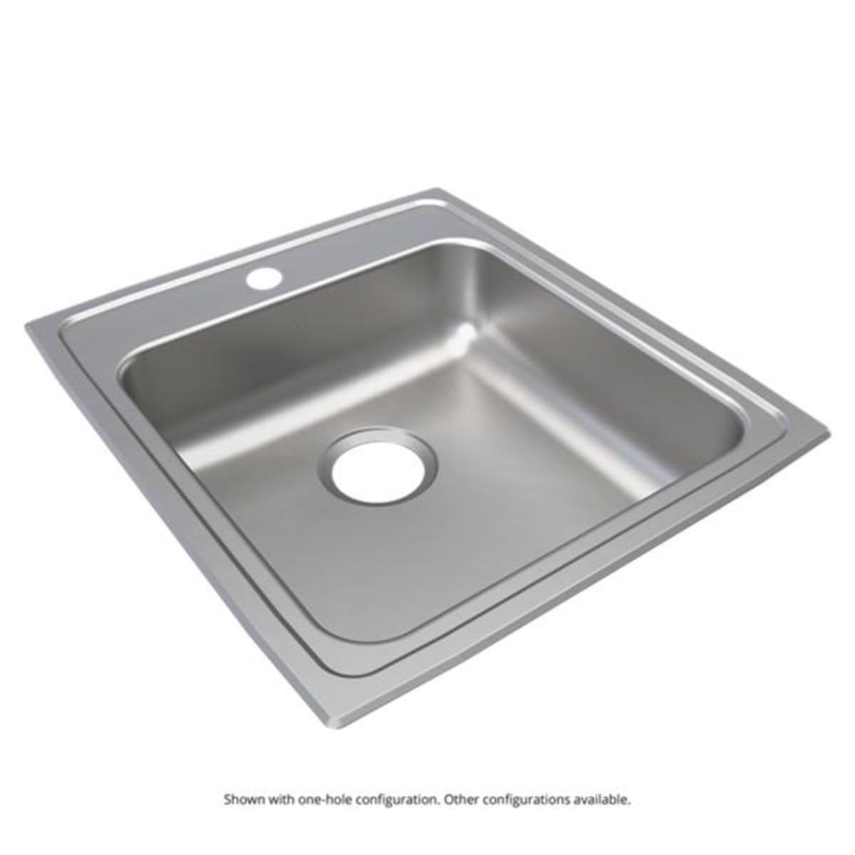 ELKAY Elkay LRAD202255MR2 Lustertone Classic Stainless Steel 19-1/2 x 22 x 5-1/2 Single Bowl Drop-in ADA Sink