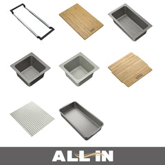 FRANKE Franke CUX11030-WKC Franke Cube Workcenter 18 Gauge Stainless Steel Undermount Single Bowl Kitchen Sink
