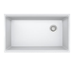 FRANKE Franke MAG11031OW-PWT Maris 33 x 19-5/16 in. No Hole Granite 1 Bowl Undermount Kitchen Sink in Polar White