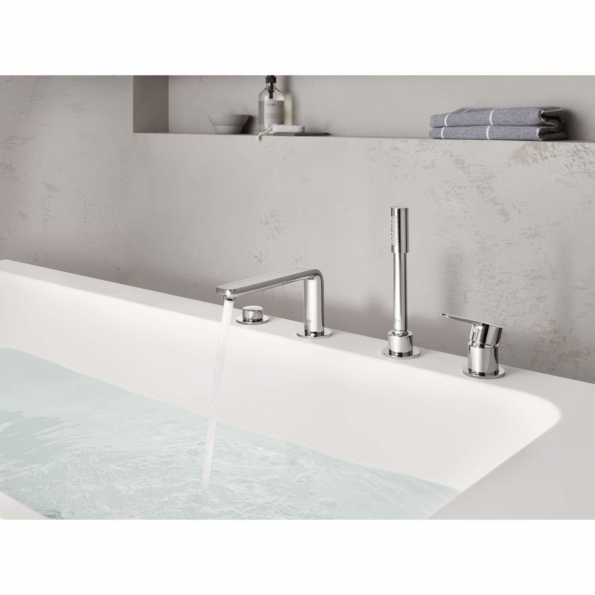 GROHE GROHE 19577001 Lineare Two Handle Roman Tub Faucet with Handshower 1.75 GPM