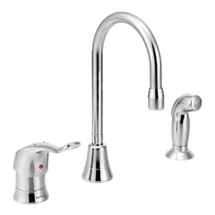 MOEN Moen 8138 M-Dura Single Handle Kitchen Faucet with Side Spray