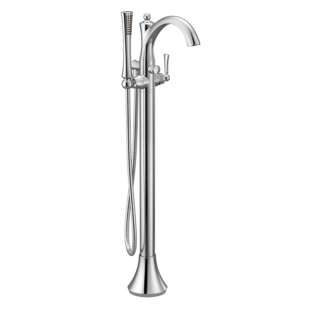 MOEN Moen 655 Wynford Single Handle Lever Floor Mount Filler in Chrome