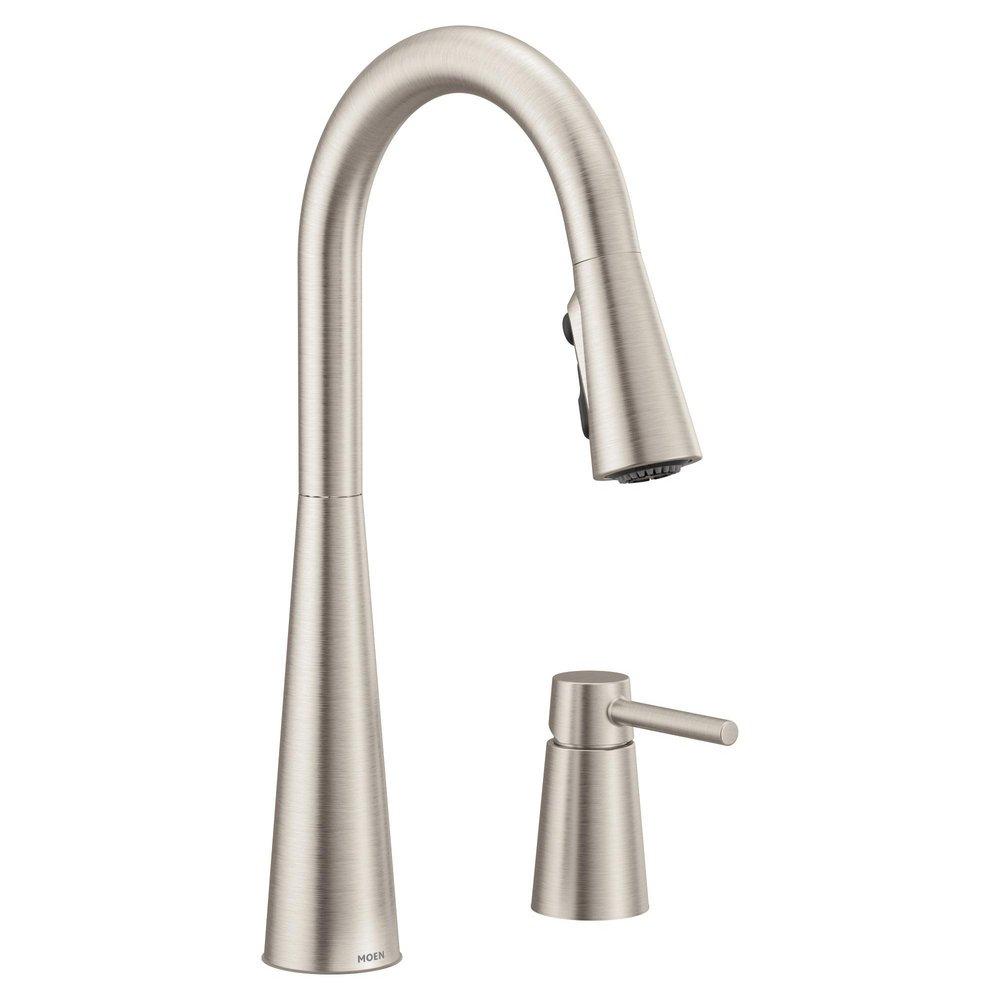 MOEN Moen 7871SRS Sleek Single Handle Pull Down Kitchen Faucet in Spot Resist Stainless