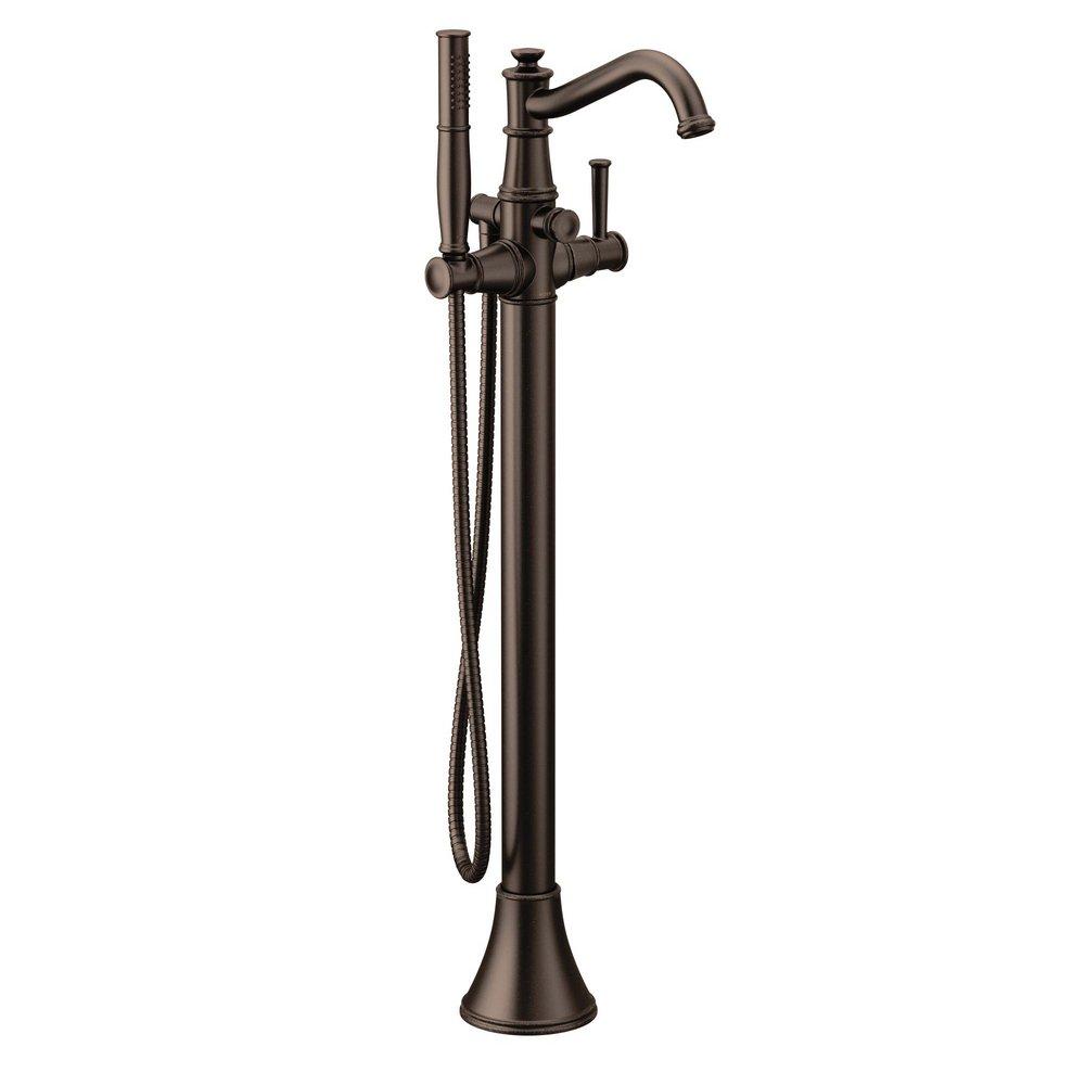MOEN Moen 9025ORB Belfield Single Handle Lever Floor Mount Filler In Oil Rubbed Bronze