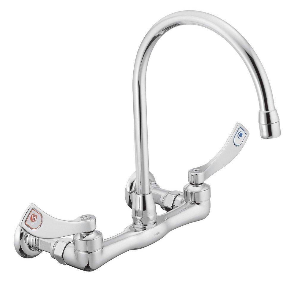 MOEN Moen 8126 M-Dura Two Handle Bathroom Sink Faucet in Chrome