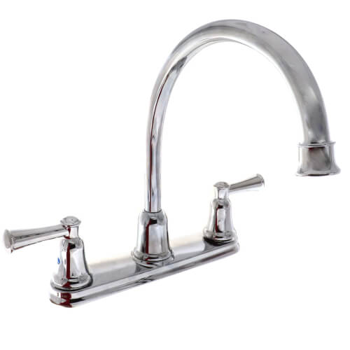 MOEN Moen CA41611 Cleveland Faucet Capstone Two-Handle High Arc Kitchen Faucet w/o Side Spray Chrome