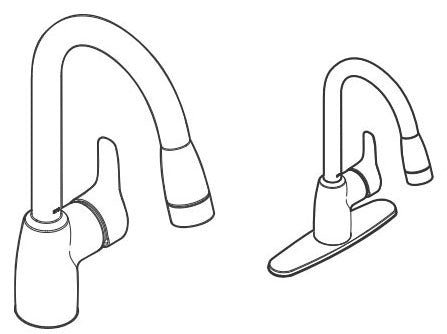 MOEN Moen CA42519CSL One Handle Kitchen Faucet 1.5 GPM