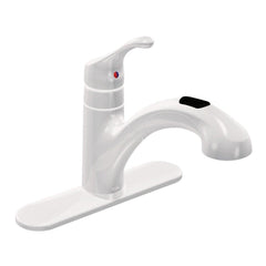 MOEN Moen CA87316W Renzo Single Handle Pull Out Kitchen Faucet in Glacier