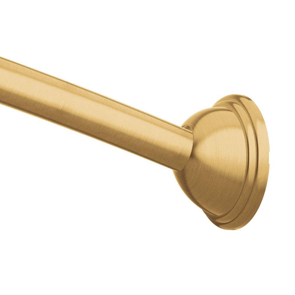 MOEN Moen CSR2160BG Velocity 72 in. Adjustable Curved Shower Rod in Brushed Gold