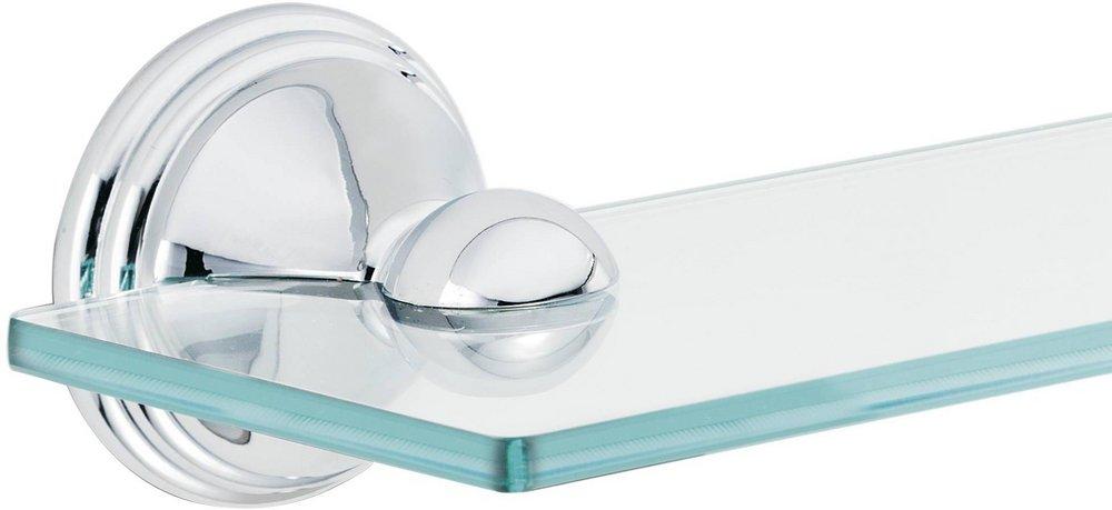 MOEN Moen DN8490CH Preston Glass Bathroom Shelving in Polished Chrome