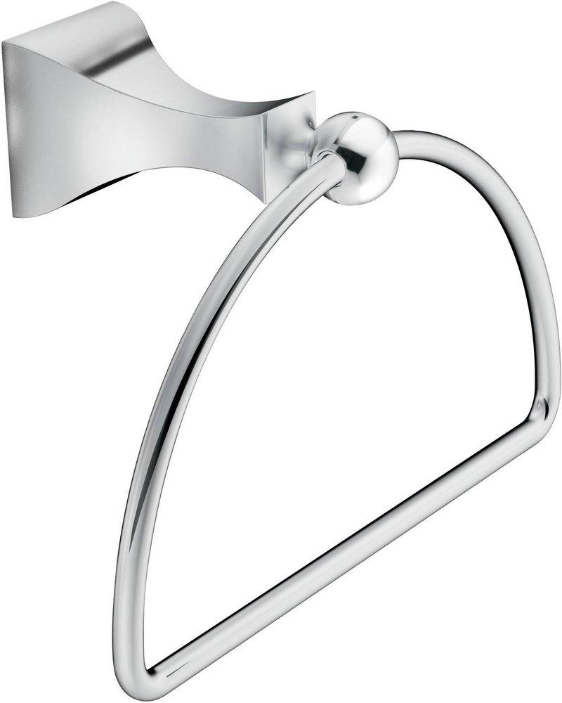 MOEN Moen DN8386CH Retreat D-shaped Closed Towel Ring in Chrome