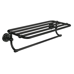 MOEN Moen DN0794BL Iso 10-7/10 in. L x 6-9/25 in. H x 26-19/20 in. W Zinc Hotel-Style Bathroom Shelf in Matte Black