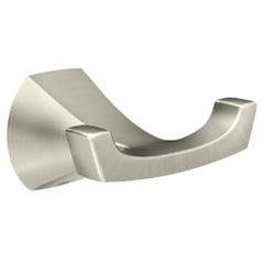MOEN Moen MY8703BN Lindor Spot Resist Brushed Nickel Double Robe Hook