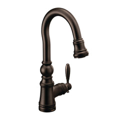 MOEN Moen S53004ORB Weymouth Single Handle Pull Down Bar Faucet in Oil Rubbed Bronze