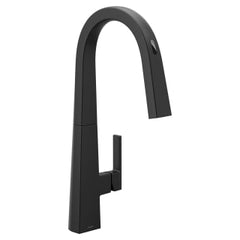 MOEN Moen S75005EV2BL Nio Smart Faucet Touchless Pull-Down Sprayer Kitchen Faucet with Voice and Motion Control