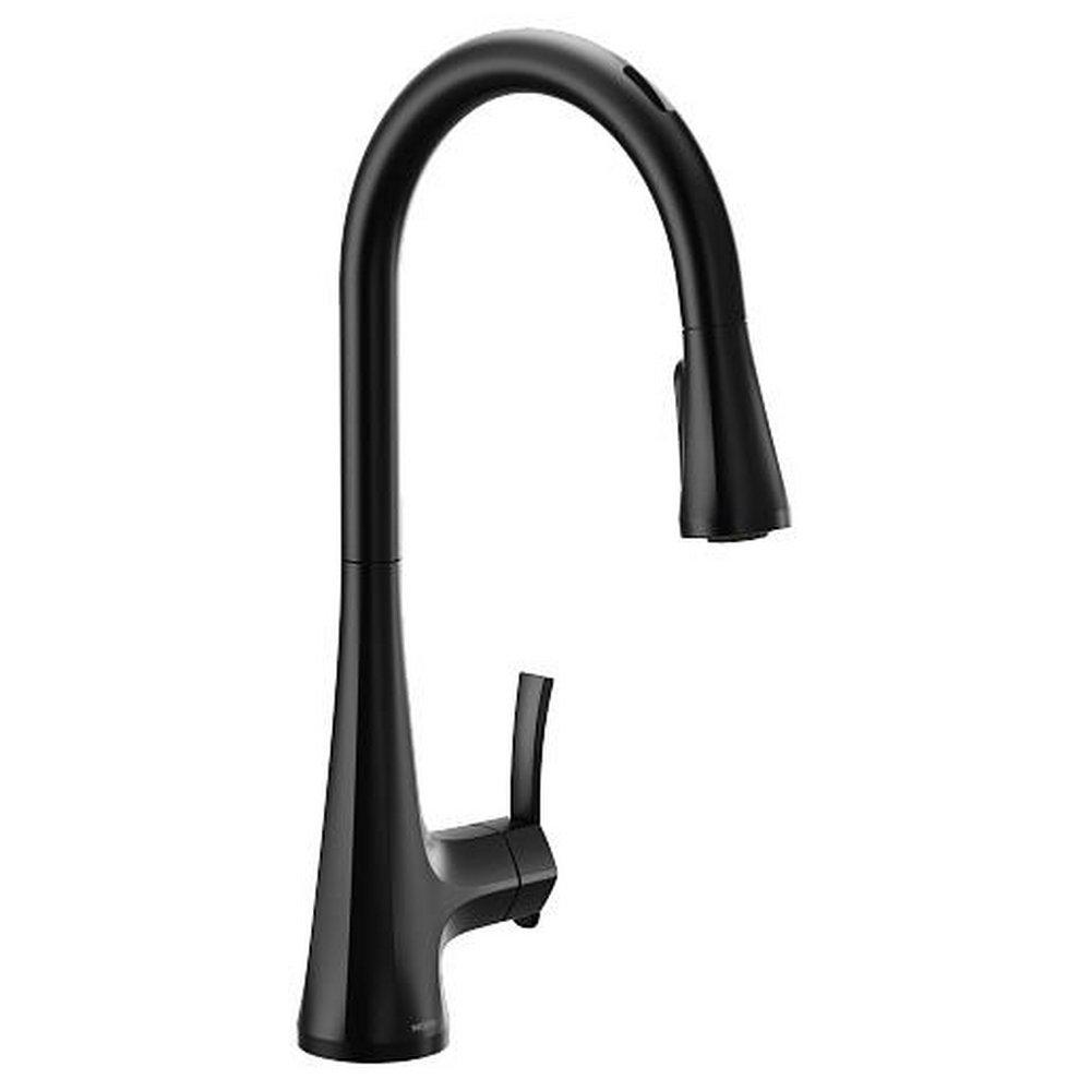 MOEN Moen S7235EV2BL Sinema Touchless Kitchen Faucet with Voice Activation in Matte Black