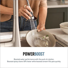 MOEN Moen S73004EV2ORB Weymouth Single Handle Pull Down Touchless Kitchen Faucet with Voice Activation in Oil Rubbed Bronze