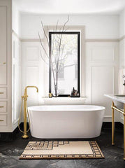 MOEN Moen S44507BG Colinet Single Handle Lever Floor Mount Filler in Brushed Gold (Trim Only)